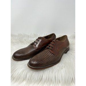 Xray Men's Dressy Dark Brown Faux Leather Lace Up Shoes Size 9